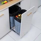Happybuy Pull-Out Trash Can 29\u002F70L Single Bin, Under Mount for Kitchen Counter & Sink