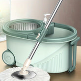A Set Of Mops, Household Dual-drive Rotary Mops And Bucket Sets, No-wash Mops, Dry And Wet Two, Wash Two In One, 360 Degrees Option for All Kinds Of Floors