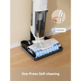 DREAME K10 Plus Cordless Wet\u002FDry Vacuum Cleaner and Mop - Lightweight (8.38lbs), Self-Washing System, 30min Runtime, Powerful Suction & Twin Scraper for Hardwood, Tile, Linoleum Floors - Ideal for Home, Office, Kitchen, Bathroom - Certified Refurbish