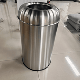 13 Gallon Stainless Steel Open Top Trash Can with Removable Inner Wastebasket – Quiet-Close, Commercial Grade Rubbish Bin for Home, Office, and Restaurant Use, Indoor\u002FOutdoor Design, Car Trash Can