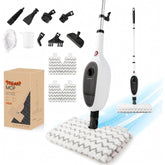 10-in-1 Steam Mop Floor Cleaner with 15-Second Fast Heating, Double-Sided Flip Design & Ergonomic Handle - Cordless Steam Cleaner for Kitchen, Living Room, Hardwood & Tile Floors, Multi-Surface Use, Quick Clean, No Residue, Compatible with