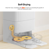 Roborock QXrevo Robot Vacuum and Mop with Self-Emptying, Self-Drying, 5,500Pa Suction, Obstacle Avoidance (white)