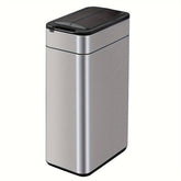 ELPHECO Kitchen Trash Can Automatic Trash Can with Butterfly Lid, Brushed Stainless Steel Finish, Motion Sensor Garbage Can for Kitchen, Office, Living Room, 2 AA for 10.6 Gallon, 3 AA for 16 Gallon