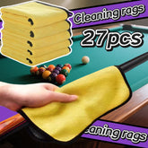 27pcs of microfiber car cleaning towels- billiard cue wiping towels, car washing and maintenance sets