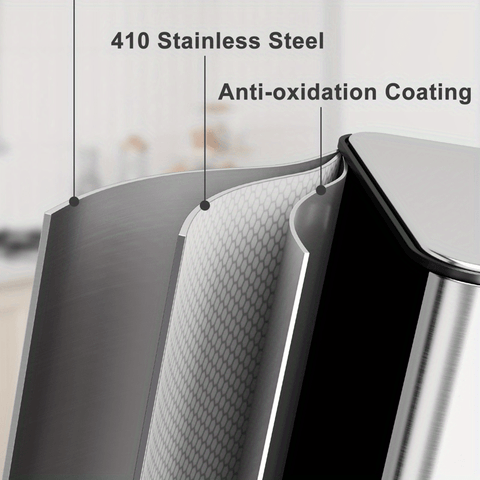 15\u002F 24 Gallon Trash Can Stainless Steel Step On with Separated Lid and Foot Pedal