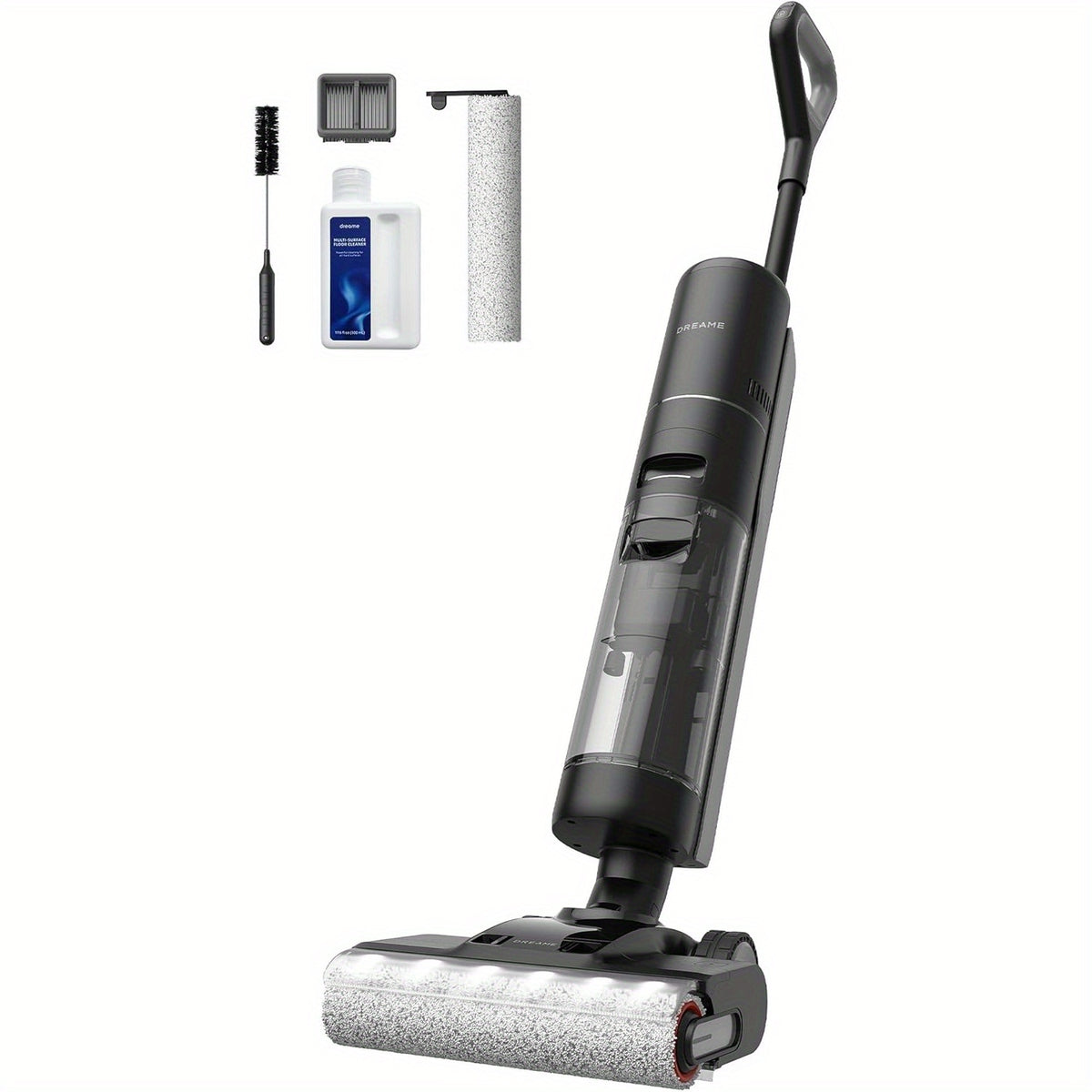 Refurbished DREAME H13 Pro Wet Dry Vacuum Cleaner, Smart Floor Cleaner Vacuum Mop For Hard Floors, 140°F Brush Wash, Hot Air & Dual Rotation Self-Cleaning, GlideWheel Power System, Great For Sticky Messes