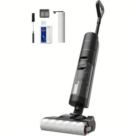 Refurbished DREAME H13 Pro Wet Dry Vacuum Cleaner, Smart Floor Cleaner Vacuum Mop For Hard Floors, 140°F Brush Wash, Hot Air & Dual Rotation Self-Cleaning, GlideWheel Power System, Great For Sticky Messes