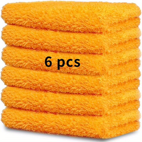 6pcs Microfiber Towels 6pcs Super Absorbent Ultrafine Microfiber Towels | Car Detailing and Home Cleaning