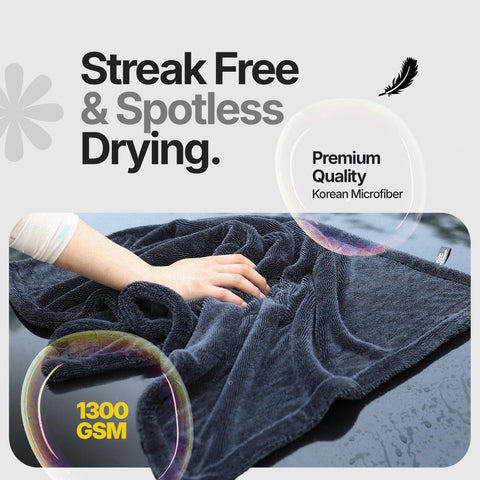 Extra Large Pack of 2 Double Twisted Loop Quick-Drying Towel