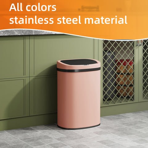 13 Gallon Trash Can Kitchen Waste Bin 50L, Automatic Garbage Can Touchless Motion Sensor, for Office Bedroom Living Room Trash Can, Bedroom Trash Can, Contemporary Design, Compact Bin, Highquality Plastic, Rustresistant Material, Large Capacity Bin, Motio