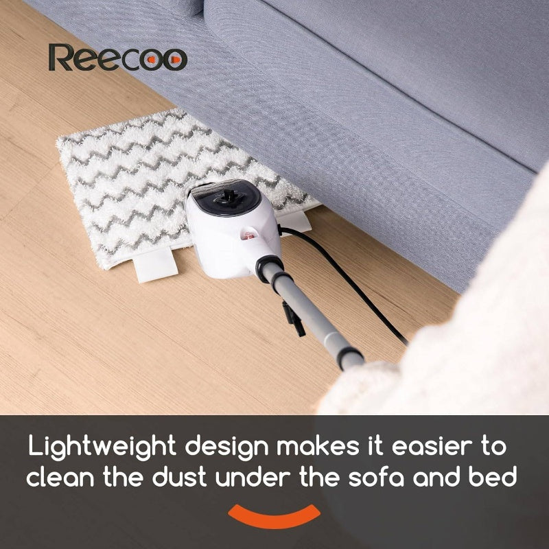 10-in-1 Steam Mop Floor Cleaner with 15-Second Fast Heating, Double-Sided Flip Design & Ergonomic Handle - Cordless Steam Cleaner for Kitchen, Living Room, Hardwood & Tile Floors, Multi-Surface Use, Quick Clean, No Residue, Compatible with