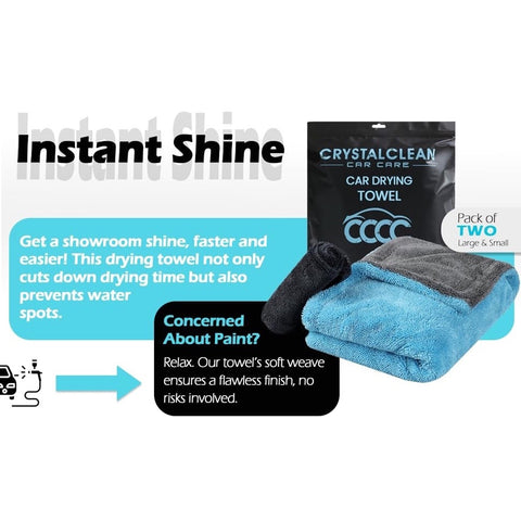 Extra Large Pack of 2 Double Twisted Loop Quick-Drying Towel