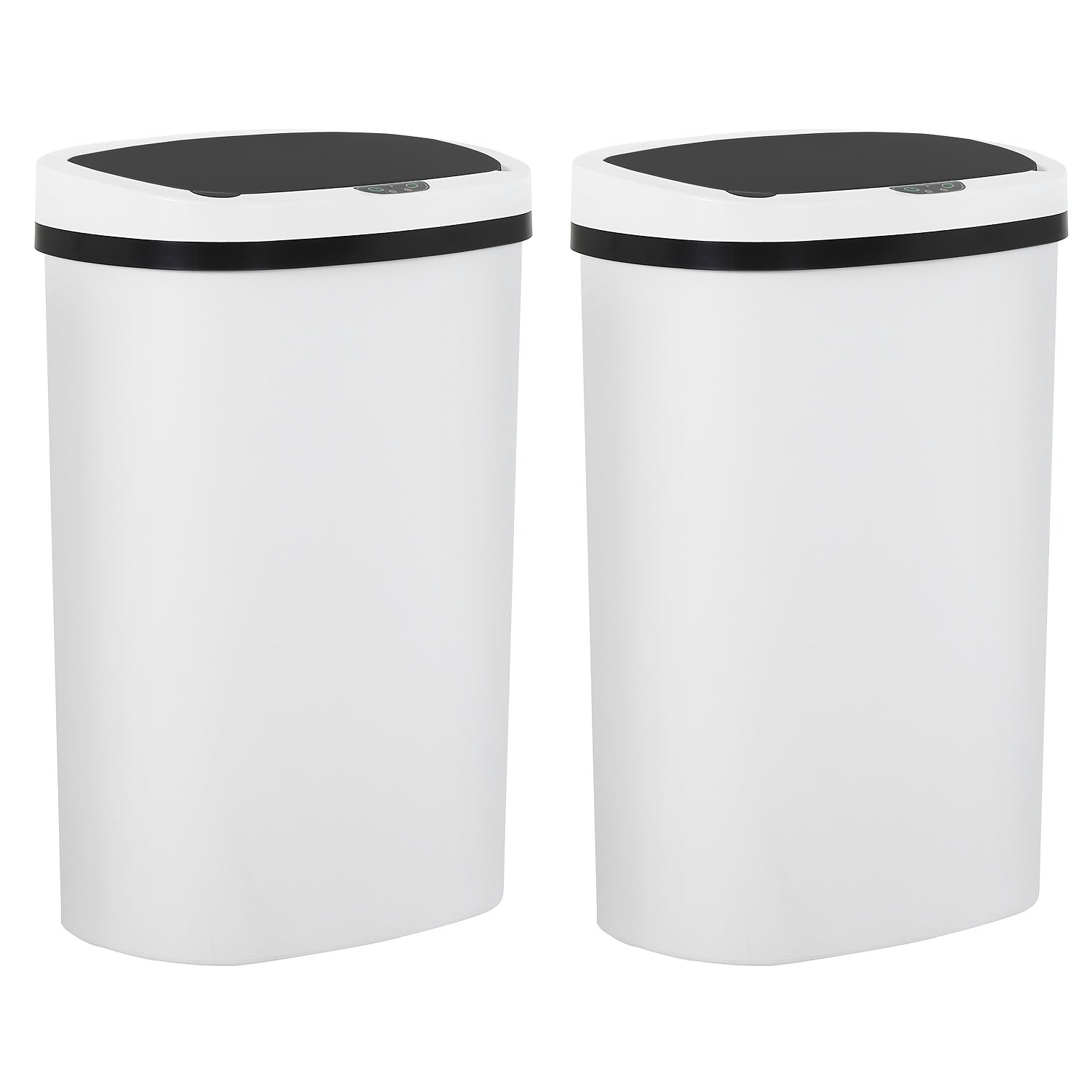 13 Gallon Touchless Trash Can & Garbage Cabinet with Automatic Sensor - Kitchen, Bathroom, Living Room, Office Organizers with Lid, Home Storage Accessories, Plastic Waste Bin for Efficient Organization
