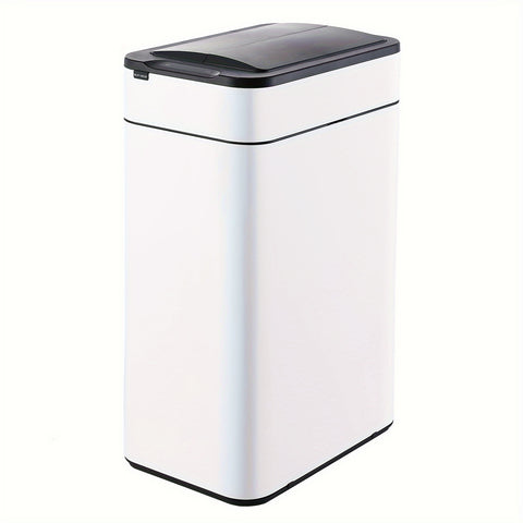 ELPHECO Kitchen Trash Can Automatic Trash Can with Butterfly Lid, Brushed Stainless Steel Finish, Motion Sensor Garbage Can for Kitchen, Office, Living Room, 2 AA for 10.6 Gallon, 3 AA for 16 Gallon