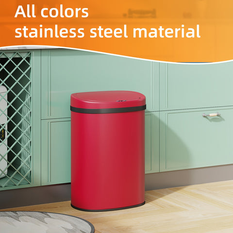 13 Gallon Trash Can Kitchen Waste Bin 50L, Automatic Garbage Can Touchless Motion Sensor, for Office Bedroom Living Room Trash Can, Bedroom Trash Can, Contemporary Design, Compact Bin, Highquality Plastic, Rustresistant Material, Large Capacity Bin, Motio