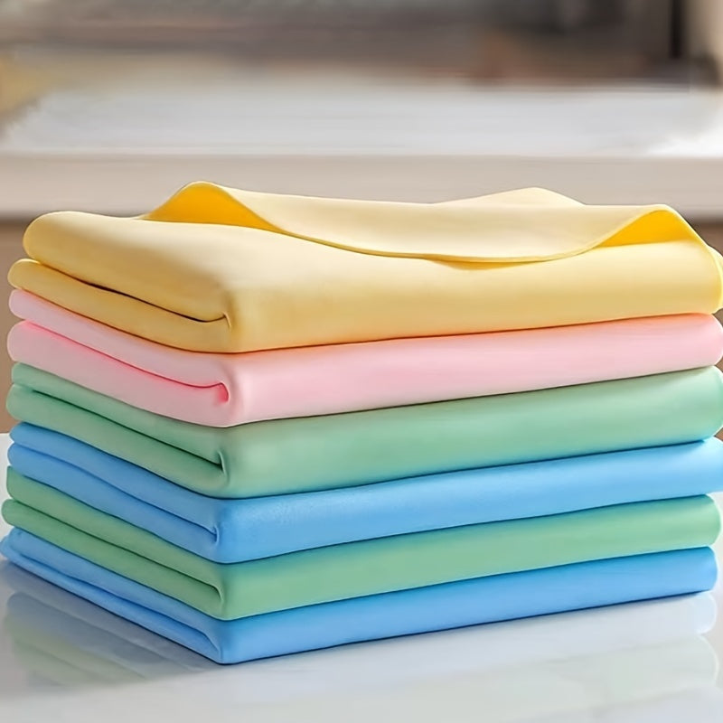 Premium Microfiber Shammy Cloths 6-Pack Premium Absorbent Microfiber Shammy Cloths - Scratch-Resistant