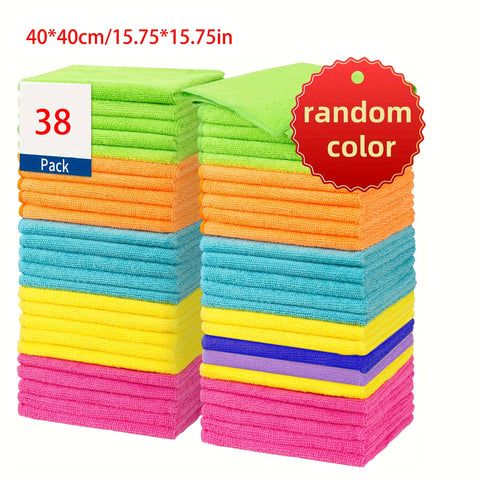 18\u002F28\u002F38pcs Set of Store Towels, Bulk Microfiber Cleaning Cloths