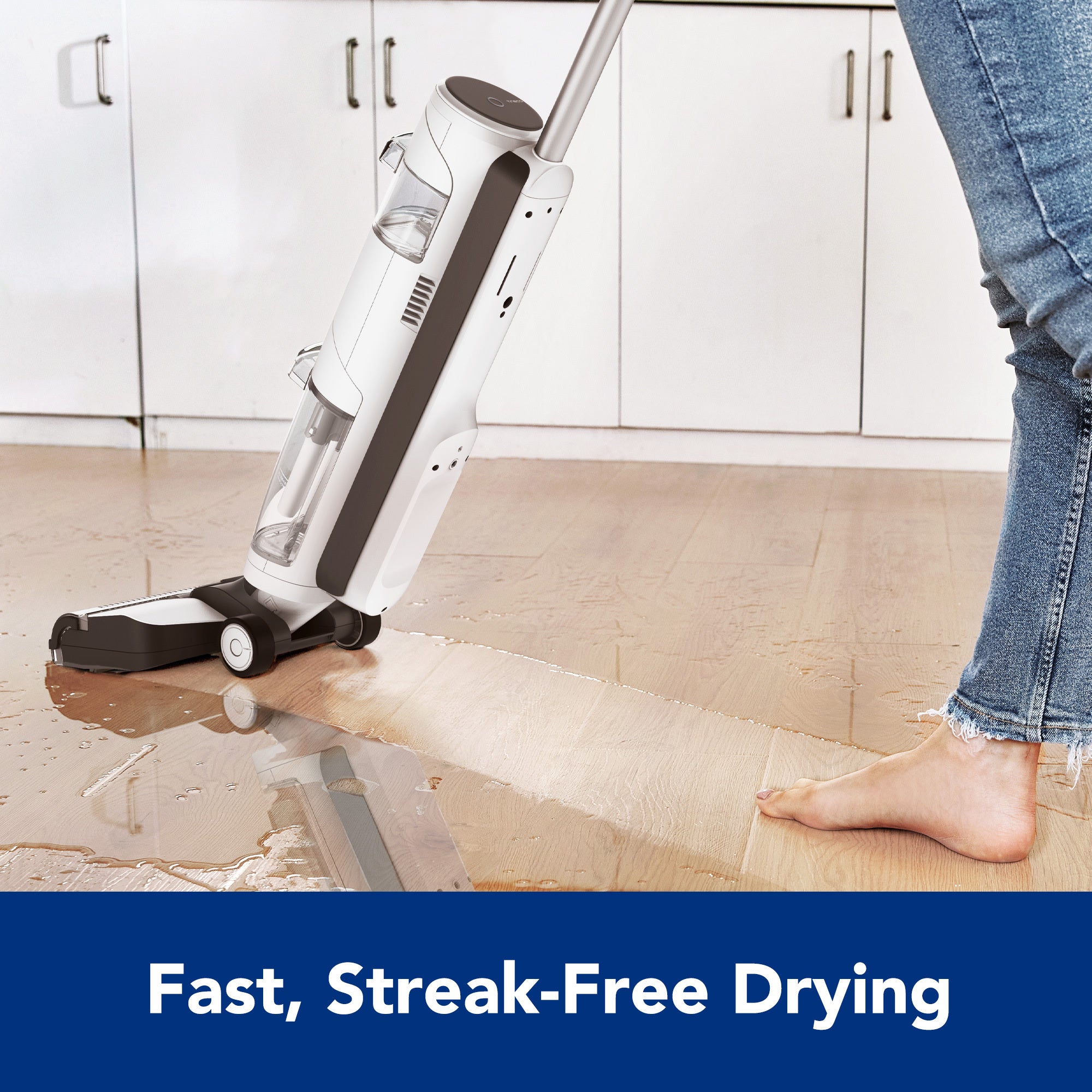 Tineco iFloor 3 Breeze Complete Wet Dry Vacuum Cleaner, Cordless Floor Cleaner and Mop Lightweight One-Step Cleaning for Hard Floors