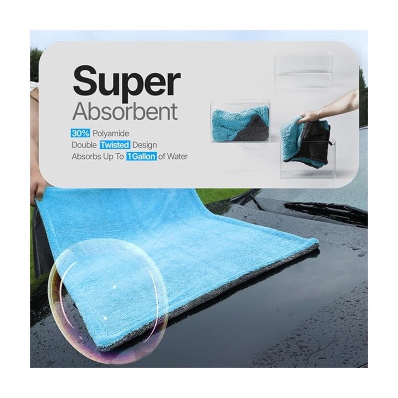 Extra Large Pack of 2 Double Twisted Loop Quick-Drying Towel