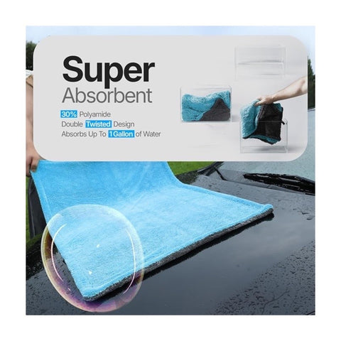 Extra Large Pack of 2 Double Twisted Loop Quick-Drying Towel
