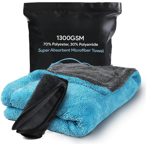 Extra Large Dual-Sided Quick-Dry Microfiber Towels - High Absorbency, No Leave-Ehind
