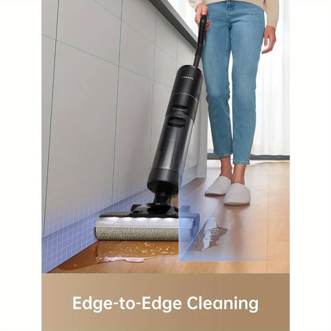 Refurbished DREAME H13 Pro Wet Dry Vacuum Cleaner, Smart Floor Cleaner Vacuum Mop For Hard Floors, 140°F Brush Wash, Hot Air & Dual Rotation Self-Cleaning, GlideWheel Power System, Great For Sticky Messes