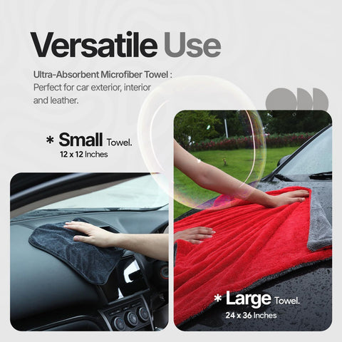 Extra Large Pack of 2 Double Twisted Loop Quick-Drying Towel