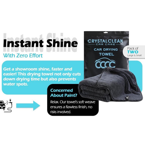 Extra Large Pack of 2 Double Twisted Loop Quick-Drying Towel