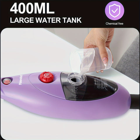 Moolan 12-in-1 Steam Mop Design With Detachable Handheld Steam Mops For Cleaning Floors, Tiles, Hardwood, Windows Sofa Wall Grout Cleaning Multi-Surface Steam Cleaner Includes &11 Multipurpose Tools, Contain Washable Steam Mop Pads