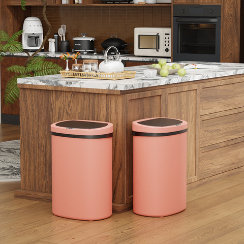 13 Gallon Touchless Trash Can & Garbage Cabinet with Automatic Sensor - Kitchen, Bathroom, Living Room, Office Organizers with Lid, Home Storage Accessories, Plastic Waste Bin for Efficient Organization