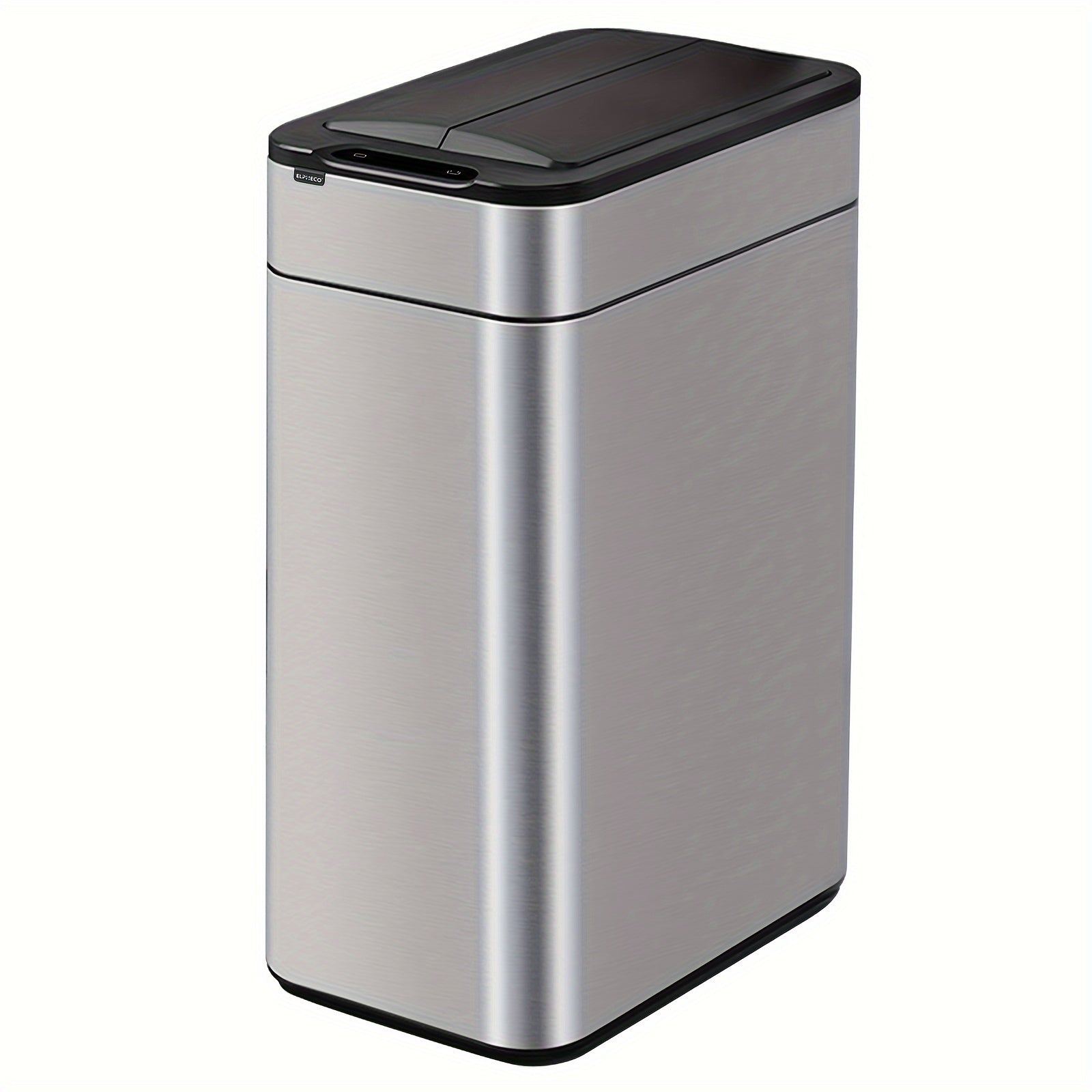 ELPHECO Kitchen Trash Can Automatic Trash Can with Butterfly Lid, Brushed Stainless Steel Finish, Motion Sensor Garbage Can for Kitchen, Office, Living Room, 2 AA for 10.6 Gallon, 3 AA for 16 Gallon