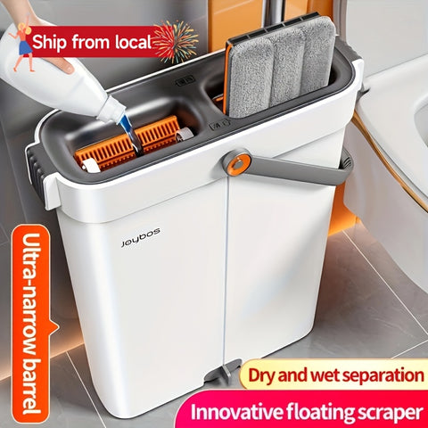 33cm\u002F40cm Mop And Bucket with Wringer Dryer Set, Floor Cleaning, Wet And Dry Floor Dust Mop, Home Floor Cleaning System, for All Floors, Recommended for Living Room, Bedroom, Bathroom Kitchen, Cleaning Supplies, Cleaning Tools, Holiday Cleaning