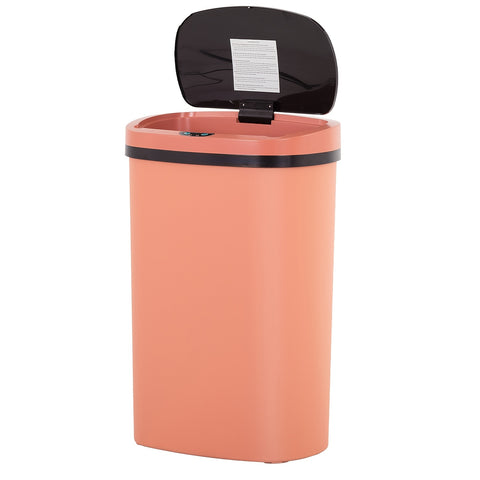 13 Gallon Touchless Trash Can & Garbage Cabinet with Automatic Sensor - Kitchen, Bathroom, Living Room, Office Organizers with Lid, Home Storage Accessories, Plastic Waste Bin for Efficient Organization