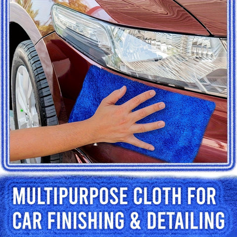 Pack of 6 Thick Edgeless Microfiber Towel – Ultra-Soft & High Absorbency – Ideal for Car Detailing