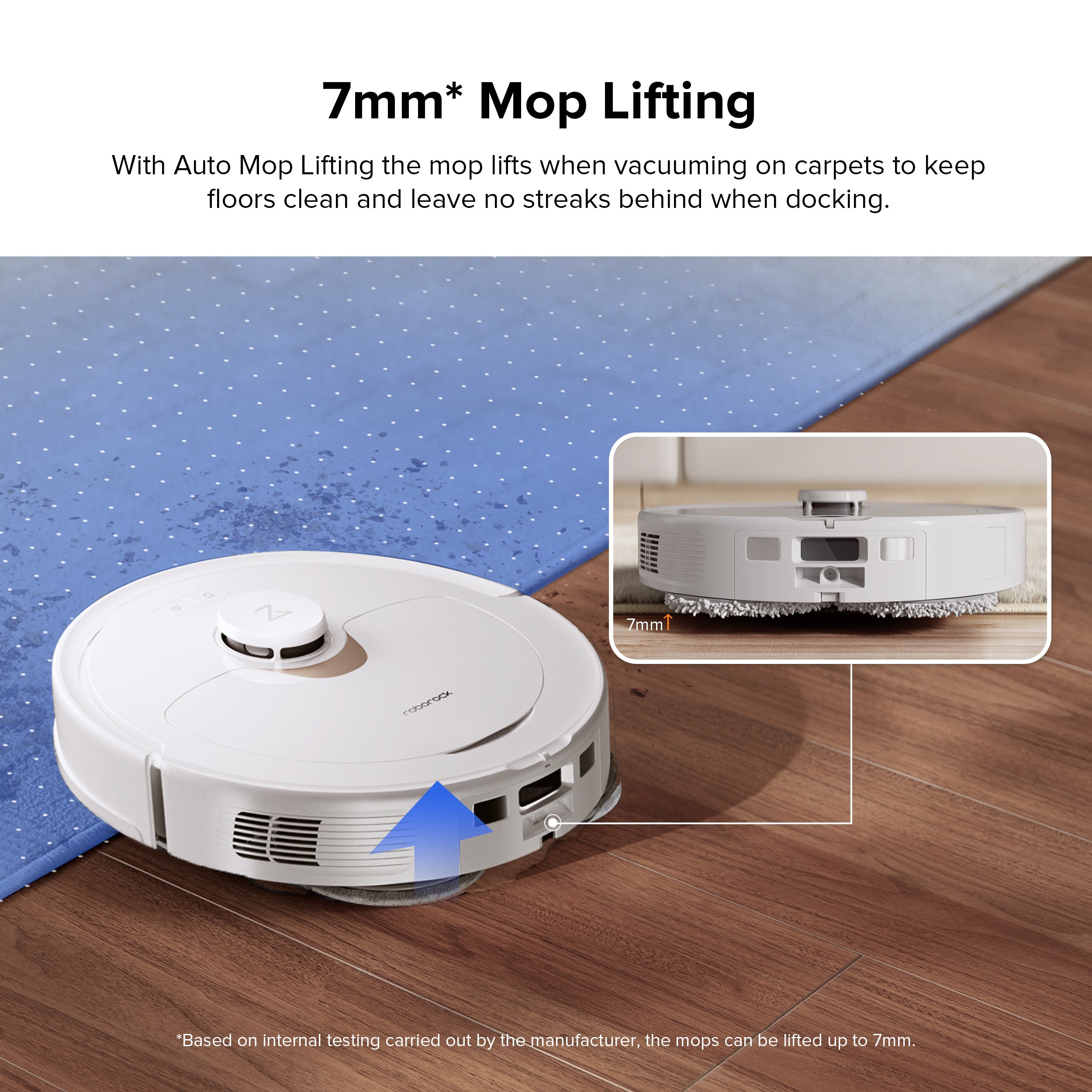 Roborock QXrevo Robot Vacuum and Mop with Self-Emptying, Self-Drying, 5,500Pa Suction, Obstacle Avoidance (white)