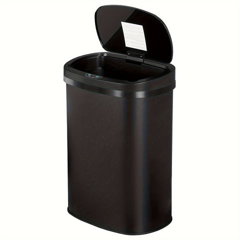 13 Gallon Trash Can Kitchen Waste Bin 50L, Automatic Garbage Can Touchless Motion Sensor, for Office Bedroom Living Room Trash Can, Bedroom Trash Can, Contemporary Design, Compact Bin, Highquality Plastic, Rustresistant Material, Large Capacity Bin, Motio