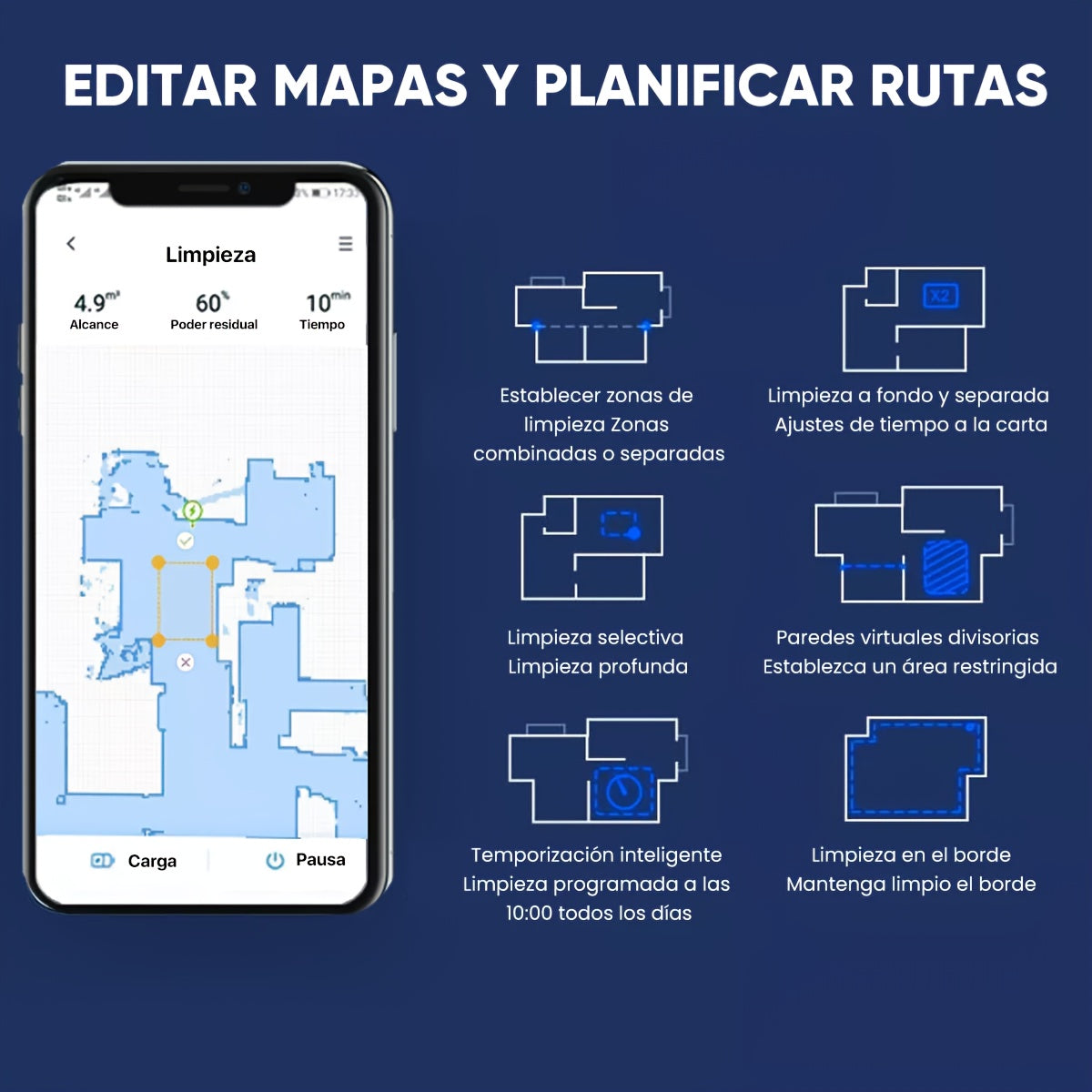 Lydsto R1D EDGE Smart Robot Vacuum Cleaner And Mop Combination, Automatic Mop Extension And Lifting, 5000Pa Suction Power, 60 Days Of Emptying, Obstacle Avoidance, WiFi, APP Remote Control, Laser Radar Lying Flat Cleaning Stain Killer Black.
