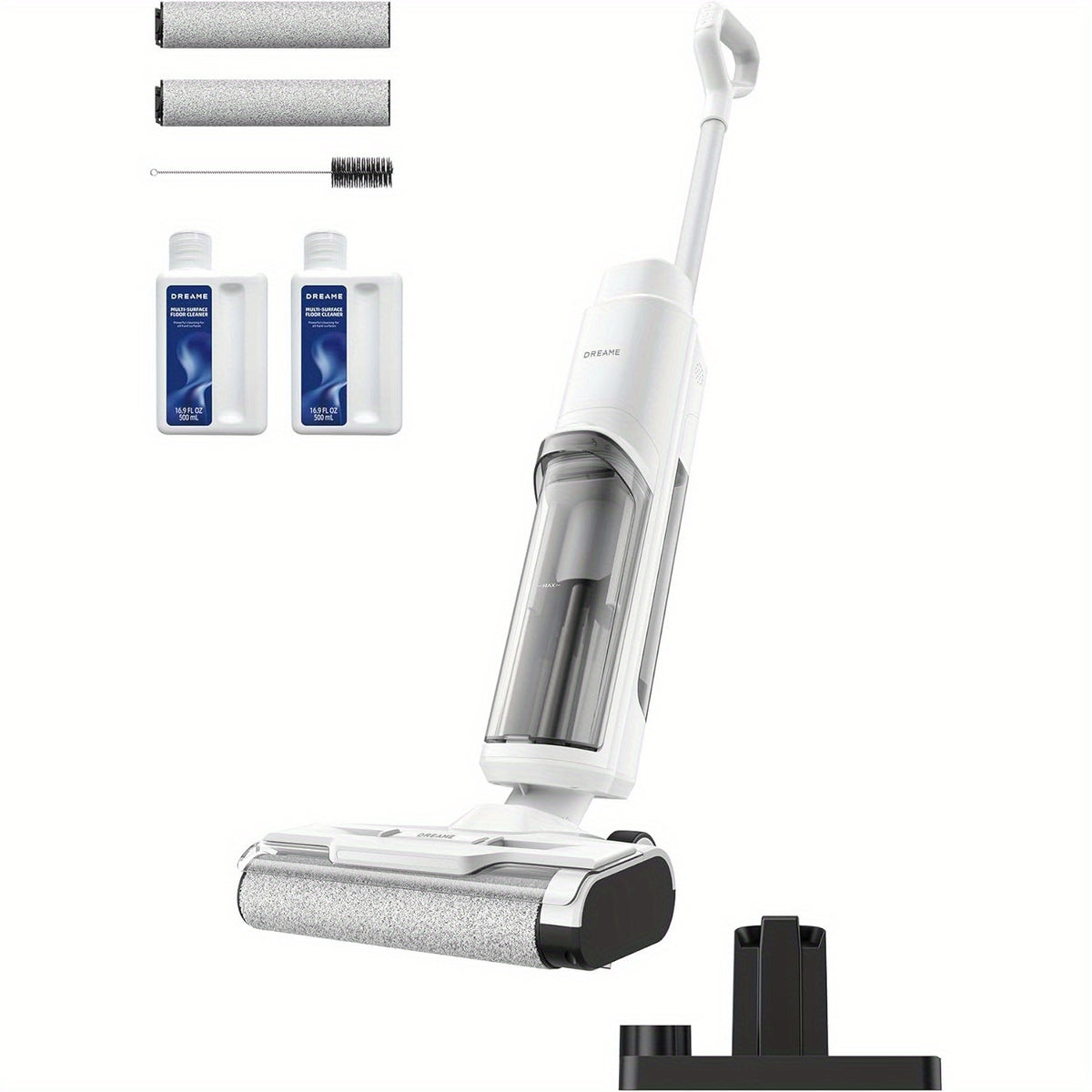 DREAME K10 Plus Cordless Wet\u002FDry Vacuum Cleaner and Mop - Lightweight (8.38lbs), Self-Washing System, 30min Runtime, Powerful Suction & Twin Scraper for Hardwood, Tile, Linoleum Floors - Ideal for Home, Office, Kitchen, Bathroom - Certified Refurbish