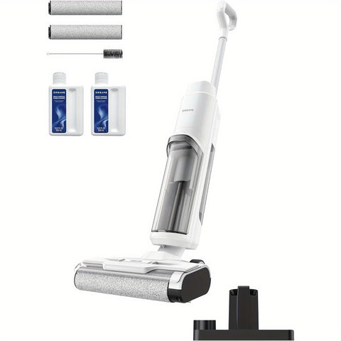 DREAME K10 Plus Cordless Wet\u002FDry Vacuum Cleaner and Mop - Lightweight (8.38lbs), Self-Washing System, 30min Runtime, Powerful Suction & Twin Scraper for Hardwood, Tile, Linoleum Floors - Ideal for Home, Office, Kitchen, Bathroom - Certified Refurbish