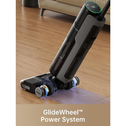 Refurbished DREAME H13 Pro Wet Dry Vacuum Cleaner, Smart Floor Cleaner Vacuum Mop For Hard Floors, 140°F Brush Wash, Hot Air & Dual Rotation Self-Cleaning, GlideWheel Power System, Great For Sticky Messes