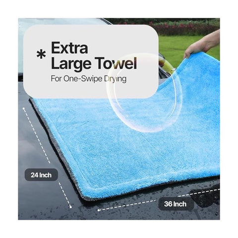 Extra Large Pack of 2 Double Twisted Loop Quick-Drying Towel
