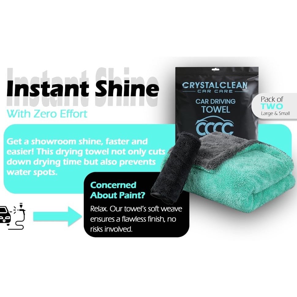 Extra Large Pack of 2 Double Twisted Loop Quick-Drying Towel