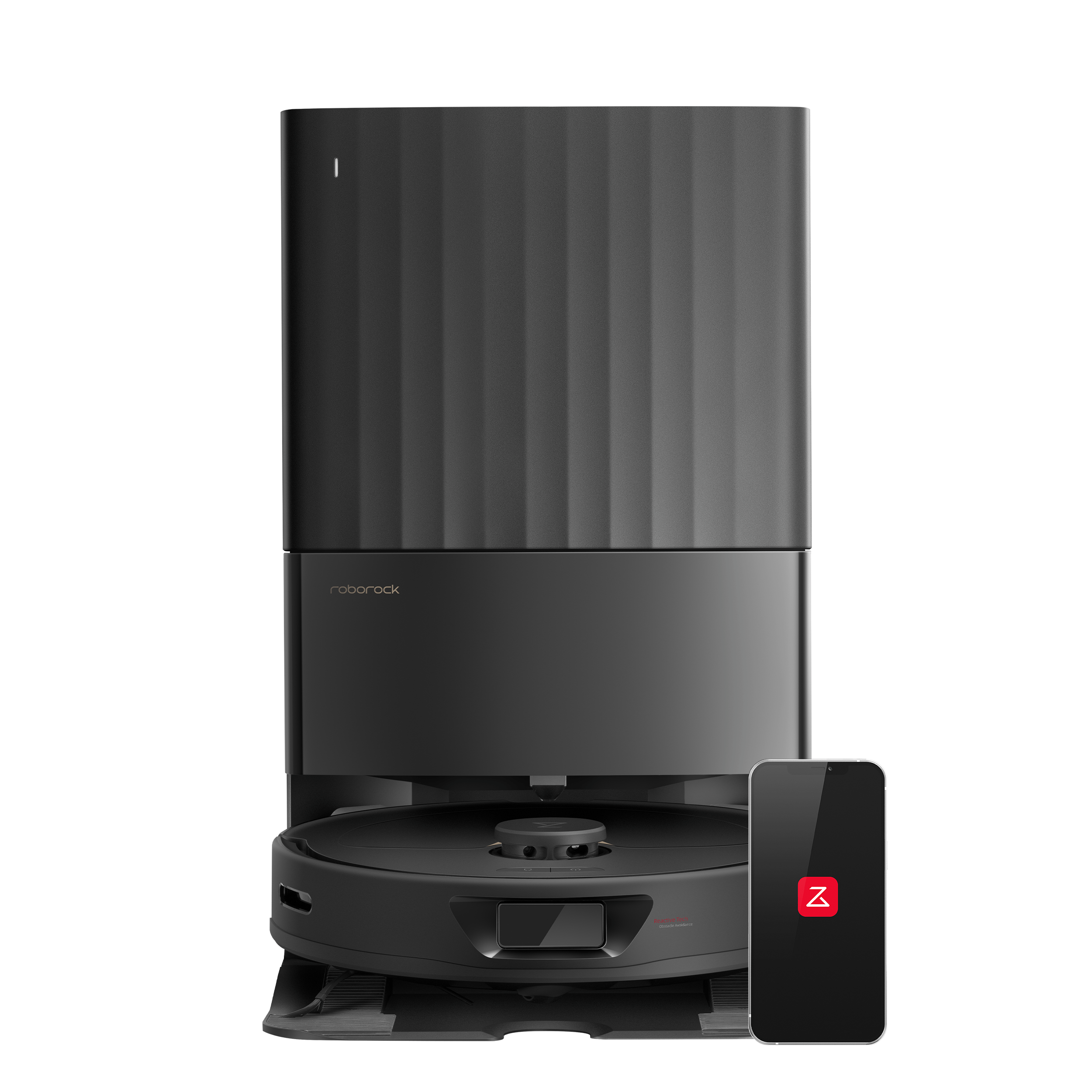 Roborock Qrevo Robot Vacuum and Mop with Self-Emptying, Self-Drying, 5,500Pa Suction, Obstacle Avoidance (Black)