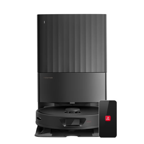 Roborock Qrevo Robot Vacuum and Mop with Self-Emptying, Self-Drying, 5,500Pa Suction, Obstacle Avoidance (Black)