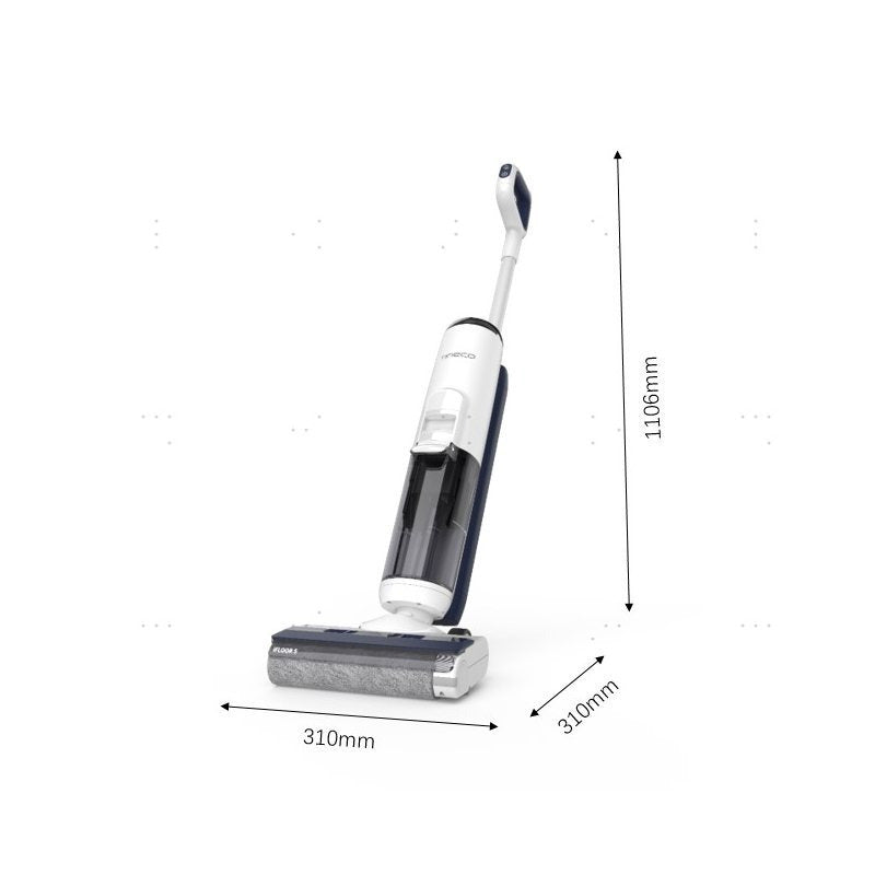 Tineco iFLOOR 5 Breeze Complete Wet Dry Vacuum, One-Step Cleaning for Hard Floors, Edge Clean, Auto Self-Cleaning, Lightweight & Cordless Design, Blue