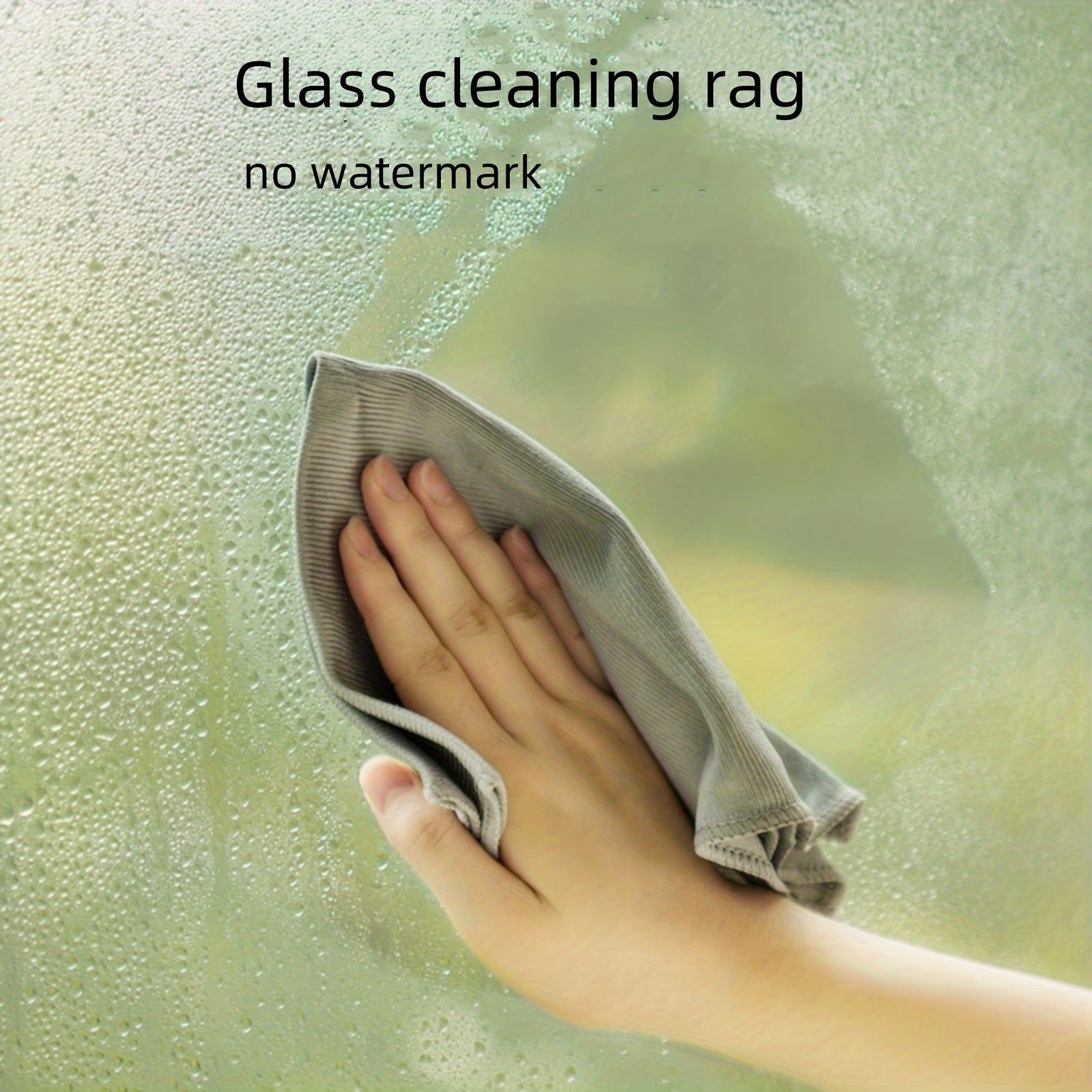 8pcs Microfiber Glass Cleaning Cloths - Lint-Free, Traceless, Shiny Surface Towels for Windows
