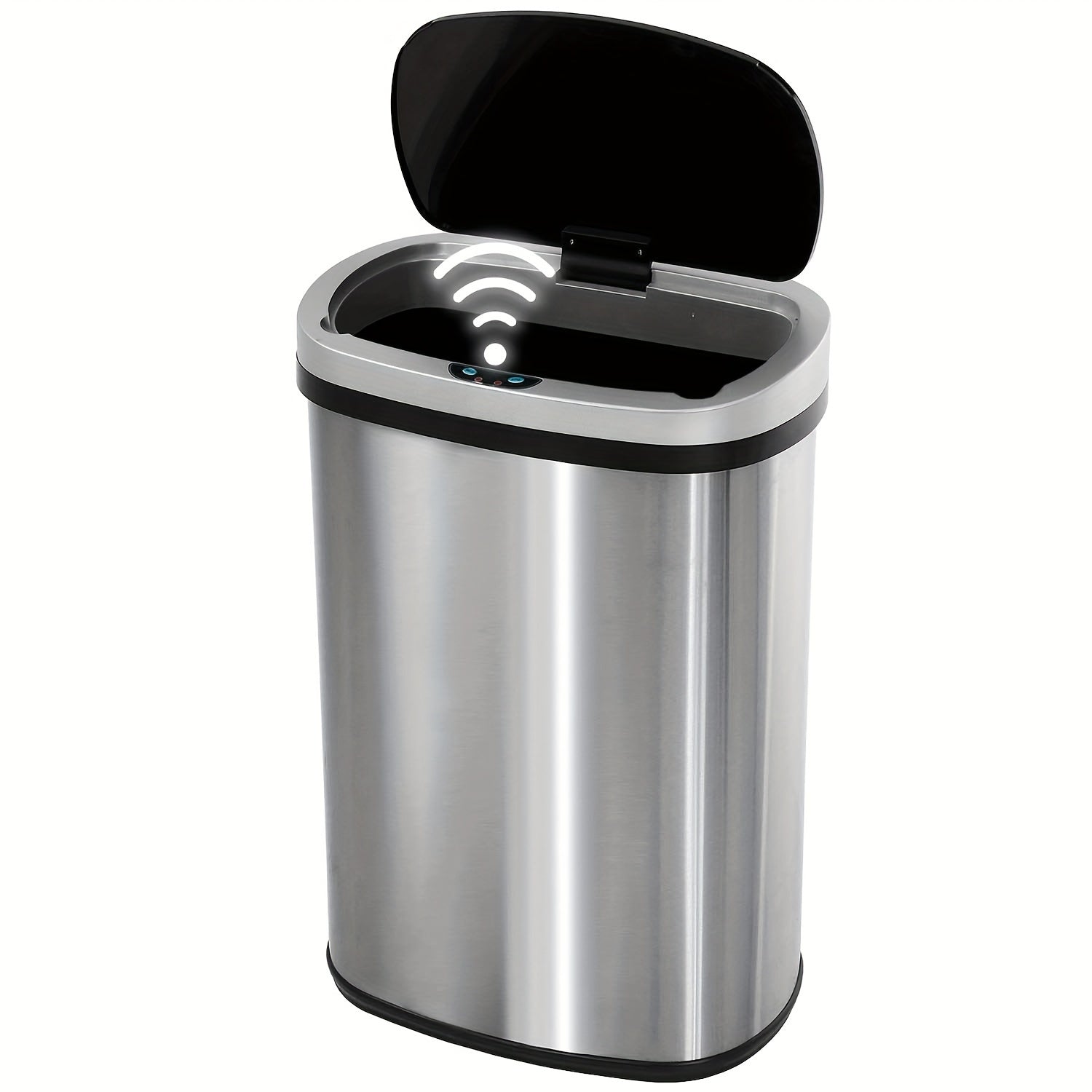 13 Gallon Trash Can Kitchen Waste Bin 50L, Automatic Garbage Can Touchless Motion Sensor, for Office Bedroom Living Room Trash Can, Bedroom Trash Can, Contemporary Design, Compact Bin, Highquality Plastic, Rustresistant Material, Large Capacity Bin, Motio