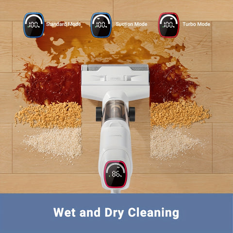 DREAME K10 Wet Dry Vacuum Cleaner, Cordless Vacuum Mop with Self-Washing, 8.38lbs Lightweight Floor Washer, 30min Runtime, Edge Cleaning Great for Hardfloor, Specially Designed Twin Scraper