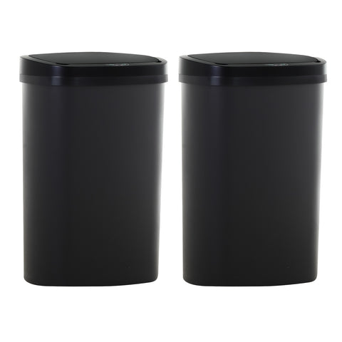 13 Gallon Touchless Trash Can & Garbage Cabinet with Automatic Sensor - Kitchen, Bathroom, Living Room, Office Organizers with Lid, Home Storage Accessories, Plastic Waste Bin for Efficient Organization