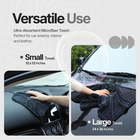 Extra Large Pack of 2 Double Twisted Loop Quick-Drying Towel